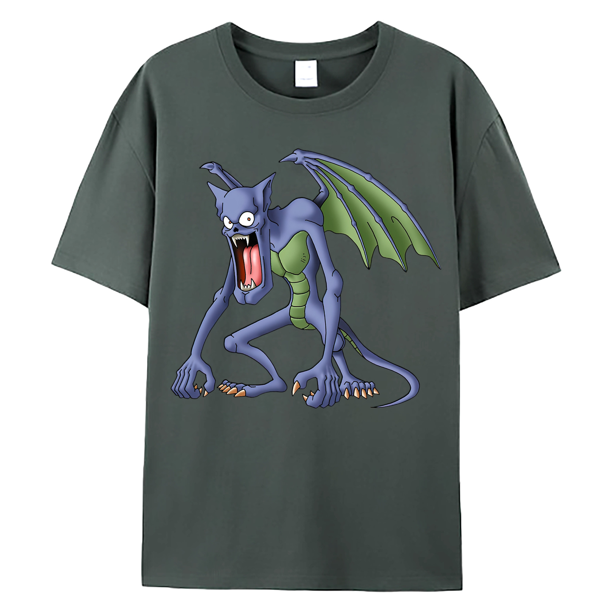 （画像用） ドラゴンクエスト Doragon Kuesuto Dragon Quest 綿100％ メンズ半袖Tシャツ｜肌触りやわらか＆通気性